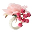 thumbnail image 1 of Napkin Button Simple Simulation Flower Ring Artificial Flowers Garland Christmas Decoration For Birthday Party Buckle, 1 of 19