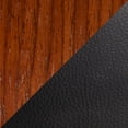 thumbnail image 2 of LumiSource Walnut Wood, Black PU, Black Steel Fabrico Fixed-Height Counter Stool - Set of 2, 2 of 8