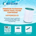 thumbnail image 2 of Hurricane Filters HFPDM28-01 Advanced Pool Filter Cartridge Replacement, 2 of 4