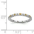 thumbnail image 5 of Sterling Silver Citrine & Diamond Ring, 5 of 5