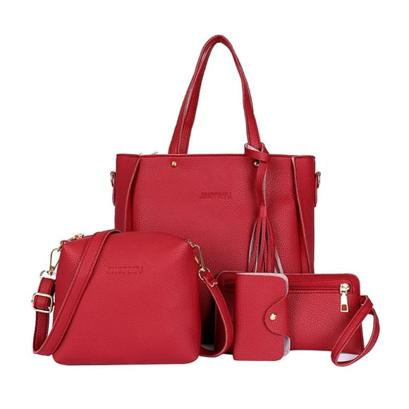 4 Pieces Handbag bag Tote Bag Purse for Womens Ladies