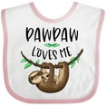 thumbnail image 3 of Inktastic Pawpaw Loves Me Cute Sloth and Baby Boys or Girls Baby Bib, 3 of 4