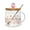 Strawberry-1, variant on Cute Fruity Mug Glass Mug with Spoon and Wood Lid