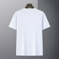 thumbnail image 6 of USNSM Men's Ultra Soft T-Shirt Curve Hem Lightweight Breathable Comfortable Cooling Short Sleeve Casual Basic Tee Shirt White M, 6 of 8