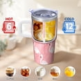 thumbnail image 6 of Flamingo Coffee Mug 20OZ with Handle Stainless Steel Insulated Tumbler Cup Leak Proof Double Wall Vacuum Design Gifts for Women Girls on Birthday Christmas Summer, 6 of 6