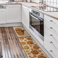 thumbnail image 5 of Fall Pumpkin Kitchen Mats Set of 2, Non-Slip Absorbent Rug and Door Mats, Seasonal Autumn Maple Leaves Decorative Kitchen Floor Mat 17x29 and 17x47 Inch DM087, 5 of 6