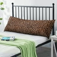thumbnail image 2 of Leopard Print Body Pillow Cover – Soft & Breathable, Hidden Zipper, 20"x54", Fashion Animal Print – Cheetah & Tropical Spots, Perfect Gift for Side Sleepers, Pregnancy, Modern Home Decor, 2 of 7