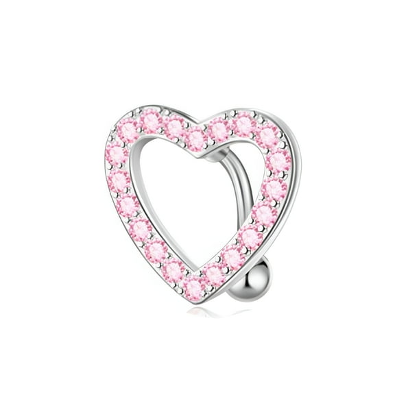 DESIGNICE Belly Button Ring,Stainless Steel Dangly Belly Button Piercing,5g Belly Piercing