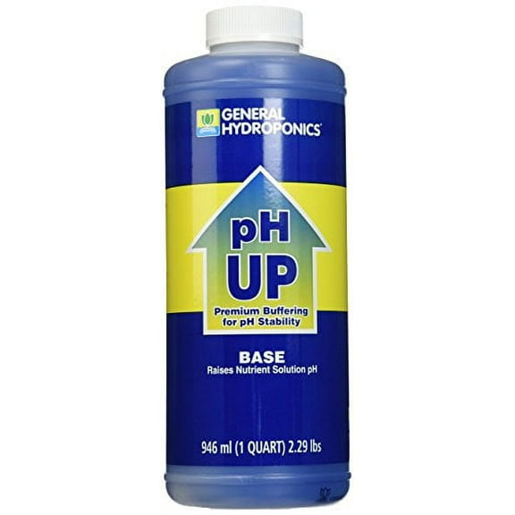 General Hydroponics pH Up Liquid Fertilizer, 1-Quart