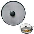 thumbnail image 2 of XKHAZA Splatter Screen for Cooking - Stainless Steel Grease Splatter Guard for Frying Pan, Ultra Fine Mesh Lids for Sizzling Bacon or Popcorn, No Cooking Cover Oil Mess No Burns, 2 of 8