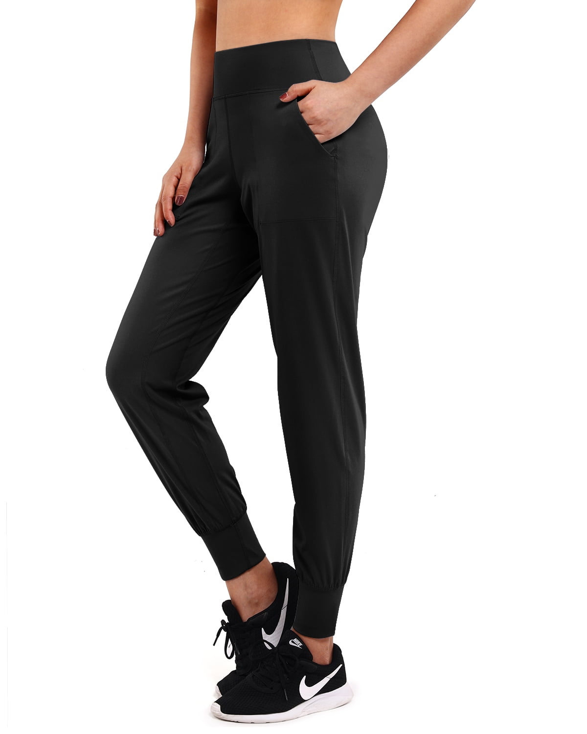 Promover Womens Joggers With Pockets Workout Running Yoga Pants 