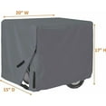 thumbnail image 2 of Covers & all Outdoor Generator Cover, 12 Oz Waterproof UV & Weather Resistant, Universal Portable Equipment Machinery Storage Protector with Air Vents & Drawstrings (20"L X 15"W X 17"H, Grey), 2 of 6