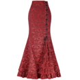 thumbnail image 1 of Falda de sirena Medieval renacentista Vintage para mujer, vestido victoriano gótico de fiesta de Carnaval de Halloween, vestido largo con volantes Bodycon Steampunk, 1 of 5