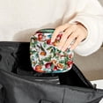 thumbnail image 6 of Summer Forest Fruits Plants Berries and Birds Sanitary Napkin Storage Bag, Zipper Menstrual Cup Pouch Feminine Menstruation First Period Pads Holder for Girls Women Ladies, 6 of 6