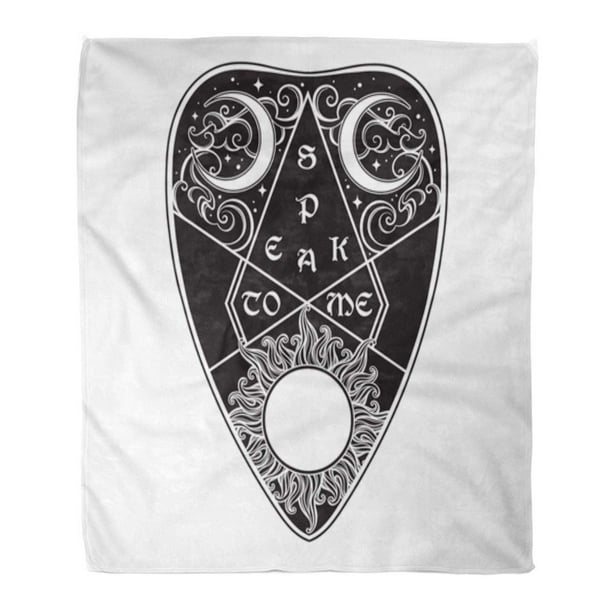 LADDKE Flannel Throw Blanket Drawing Divination Board Planchette Antique Boho Chic Tattoo Spirit Sun Wiccan 50x60 Inch Lightweight Cozy Plush Fluffy Warm Fuzzy Soft LADDKE Flannel Throw Blanket Drawing Divination Board Planchette Antique Boho Chic Tattoo Spirit Sun Wiccan 50x60 Inch Lightweight Cozy Plush Fluffy Warm Fuzzy Soft