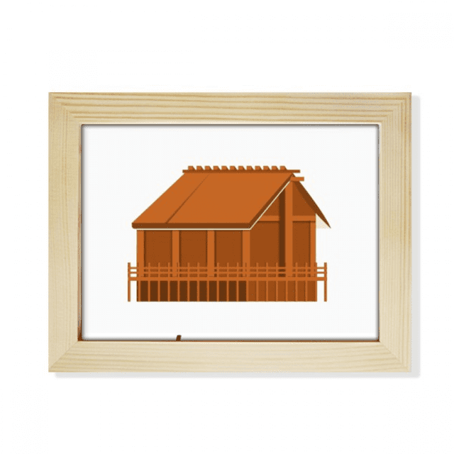 Traditional Japanese Edo Housing Desktop Photo Frame Picture Art Decoration Painting 6x8 inch