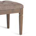 thumbnail image 4 of Simpli Home Waverly Tufted Living Room Bench in Fawn Brown, 4 of 6