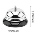 thumbnail image 3 of Up to 65% off Kitchen Gadgets Big Call Bells, 3.38/3.9 Inch Diameter, Chrome Finish, All-Metal Construction, Desk Bell Service Bell For Hotels, Schools, Restaurants, Reception Areas, Hospita, 3 of 6