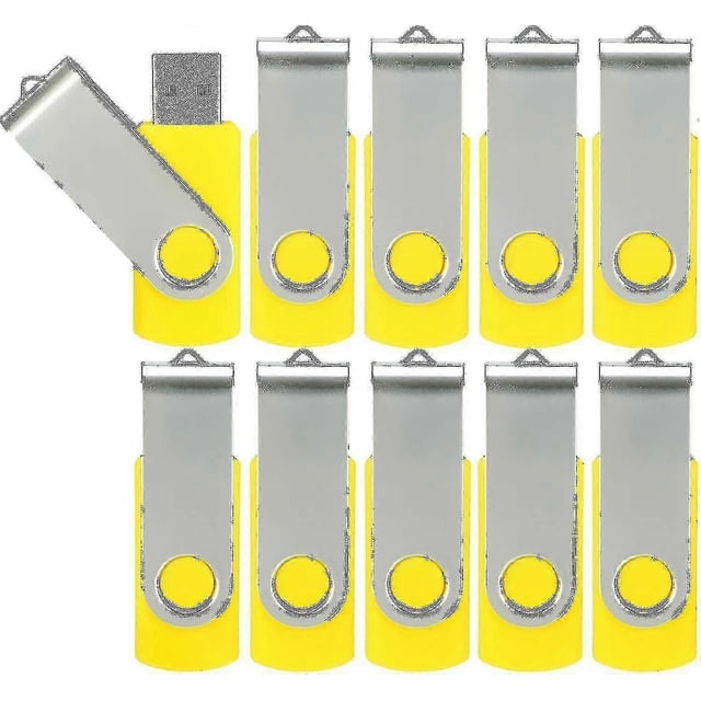 10 Pack Usb Flash Drives Usb 2.0 Thumb Drive Bulk Pack Swivel Memory Stick Fold Storage Jump Drive Zip Drive-Good