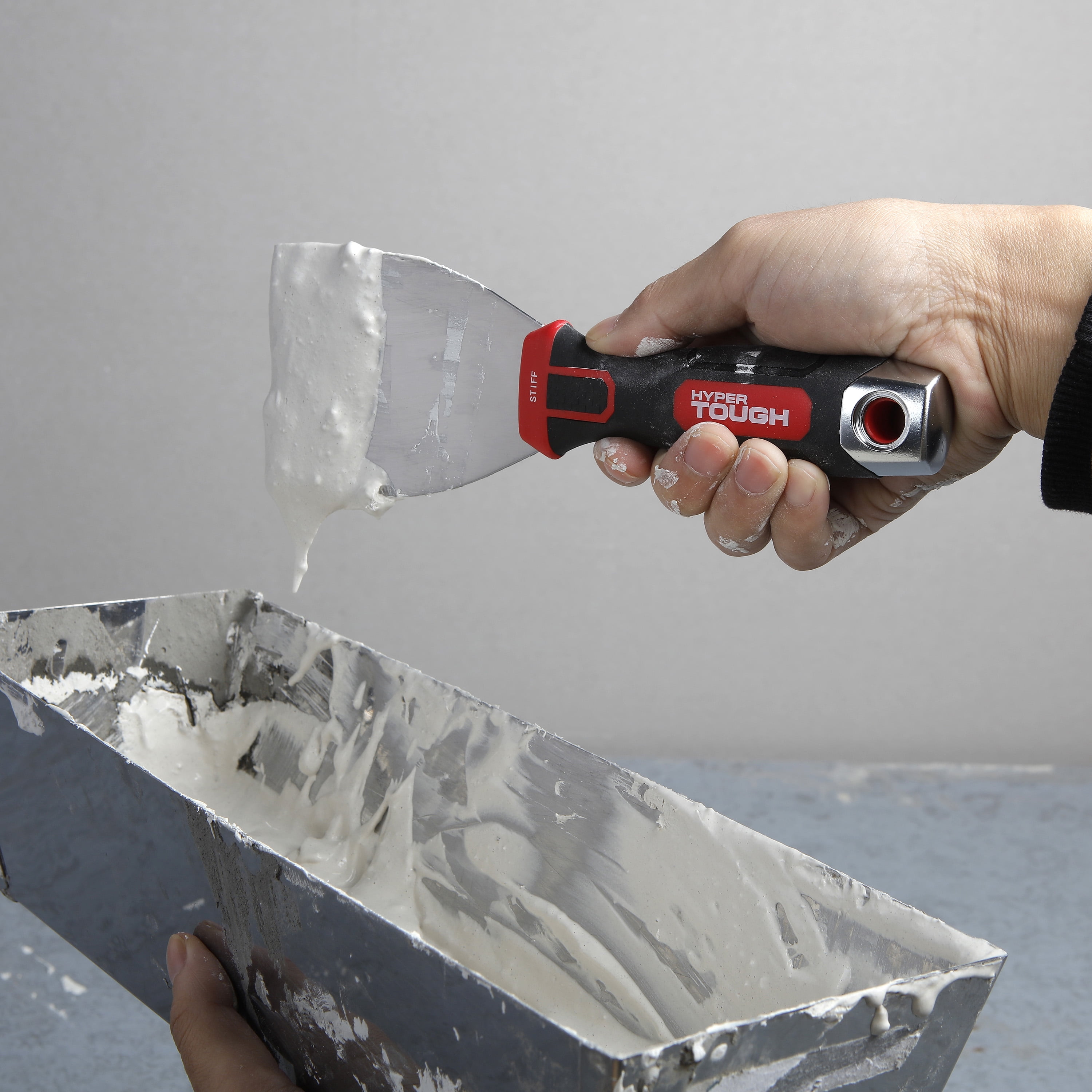 Hyper Tough Soft Grip Stiff Steel Putty Knife, 3 in