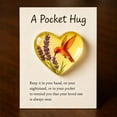 thumbnail image 3 of DAMAI Hummingbird Pocket Hug, Mini Acrylic Hug Token with Encouragement Card, Heart-Shaped Comfort Token with Sympathy Card, Encouragement Gift for Grieving Friends & Family, 3 of 3