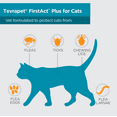 thumbnail image 4 of TevraPet FirstAct Plus Flea and Tick Prevention for Cats over 1.5 lbs, 3 Monthly Treatments, 4 of 6