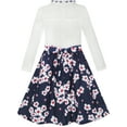 thumbnail image 3 of Girls Dress Lace Pearl Plum Blossom Elegant Princess Dress 7, 3 of 6