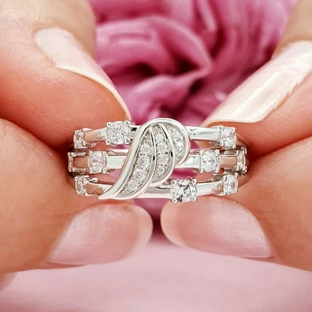Women S Double Layer Creative Love Two In One Ring Walmart Canada Women S Double Layer Creative Love Two In One Ring Walmart Canada