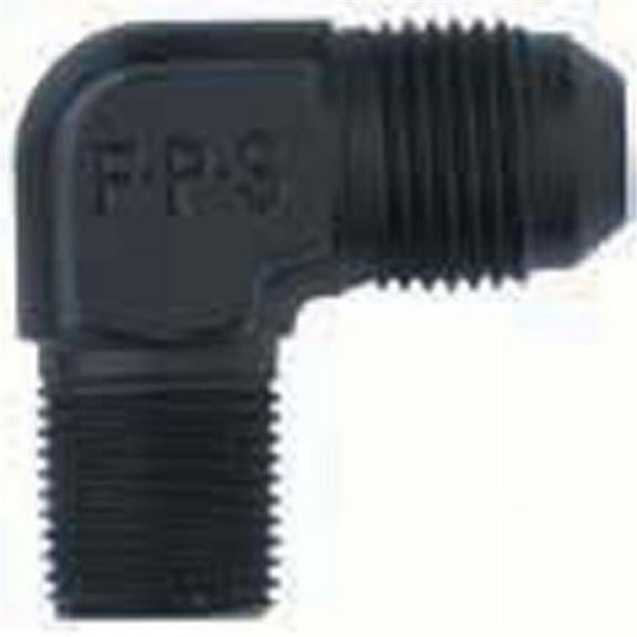 Fragola 90 Deg Adapter Fitting #4 x 1/8 MPT Black