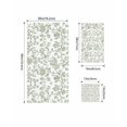 thumbnail image 4 of Green Leaf Flower Towel Set of 3, Soft Microfiber Bath Towels, Hand Towel, Washcloths, Vintage Farmhouse Bohemian Spring Quick-Dry Absorbent Towels for Bathroom Kitchen Hotel Beach Gym Spa, 4 of 7