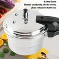 thumbnail image 4 of Pressure Cooker, Pressure Cooker Pot 3L Explosion Proof Fast Cooking with Steam Rack for Home, 4 of 7