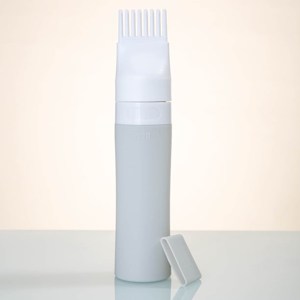 Botella de cepillo de peine de raíz, herramienta aplicadora de tinte para el cabello duradera para viaje en casa, 1/2/3 Uds.