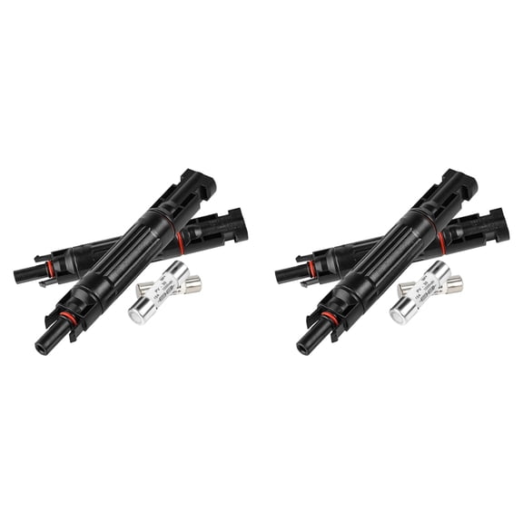15A 1000V Solar Fuse IP67 Solar Fuse Holder Inline 4 Pieces PV Panel Fuse Male and Female Solar Panel Connector