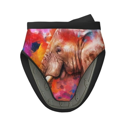 

Lukts Oil Paintings of Elephants for Silicone Oven Mitts Heat Resistant Silicone Potholders Mini Oven Mitts Oven Glove Kitchen Mittens Pinch Mitts Cooking Mitts