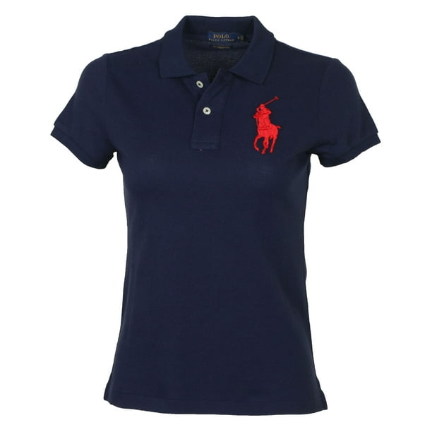 Polo Ralph Lauren - Polo RL Women's Big Pony Skinny Mesh Polo Shirt ...