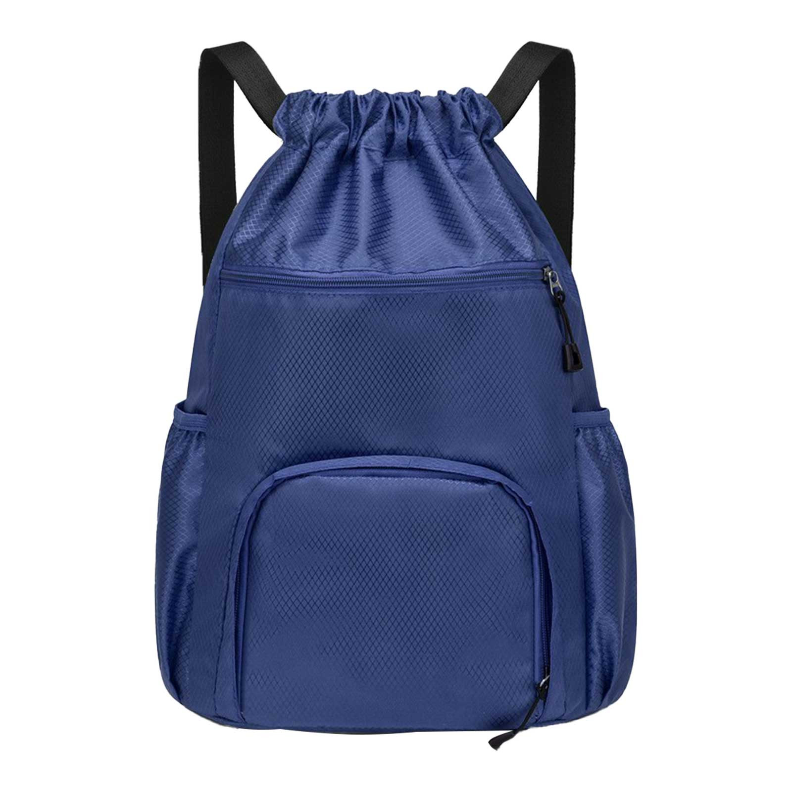 Sports Outdoors Sports Accessories Mesh Basketball Football Bag With Ball And Shoe Compartment For Boys Girls Man Women Ball Equipment Pack Soccer Backpack Sports Volleyball Dark Blue - image 2 of 8