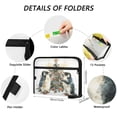 thumbnail image 3 of Organ Folder 14.2 x 0.8 x 10.6 Inches 13 Separate Pockets A4 Size Documents Folder A Sort Storage File Manager For The Home Office Two Christmas Penguins, 3 of 7