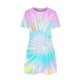 thumbnail image 4 of Vestidos de Verano de Mujer Cuello Redondo Manga Corta Impreso, Ligero Y Cómodo Vestidos Casuales para Mujeres, 4 of 6
