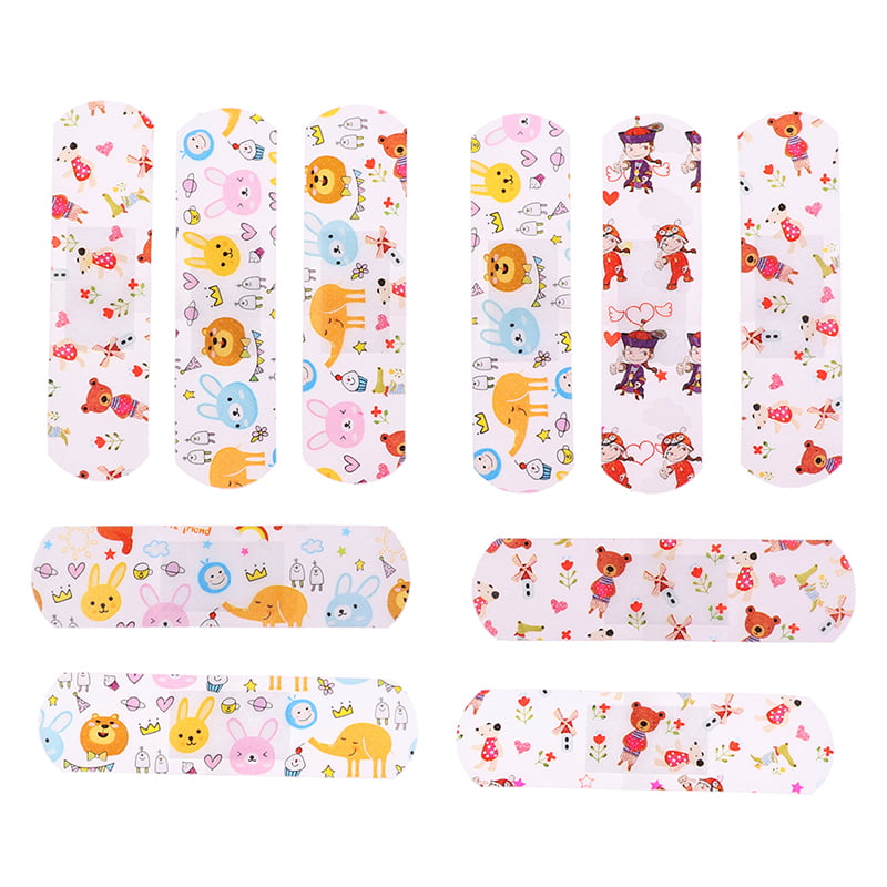 50Pcs Variety Decor Patterns Bandages Cute Cartoon Band Aid For Children -  