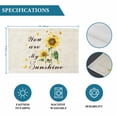 thumbnail image 6 of Sunflower Placemats Set of 4, Vintage Botanical Placemats for Dining Table, Place Mats for Kitchen Tabletop, Waterproof Wipeable Dining Table Mats Set, 6 of 9