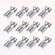 thumbnail image 4 of 15 puntas de molde de uñas de metal, extensión de uñas de aluminio, cubierta de dedo, formas de arte de uñas de gel reutilizables para manicura de mujer (plata), 4 of 5