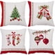 thumbnail image 1 of Juego de 4 fundas decorativas para cojines Feliz Navidad Vacaciones de invierno Navidad Fundas de almohada de terciopelo Árboles de Navidad Calcetines Fundas de cojines Sofá y decoración del hogar Fu JAMW Sencillez, 1 of 5
