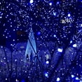 thumbnail image 3 of Syenll Outdoor Solar String Lights, 39ft 100 LED Solar Christmas Fairy Lights for Patio Garden Party Decoration, Blue, 3 of 8