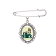 thumbnail image 1 of Tiger Has Rest Art Deco Fashion Brooch Pin Dress Shirt Shawl Clips, 1 of 3
