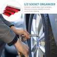 thumbnail image 4 of KAKOWELY 6pcs Socket Organizer Tray Set Socket Storage Holder 1/4-Inch 3/8-Inch 1/2-Inch Socket Holders,20.28X"X3.54"X3.54", 4 of 4