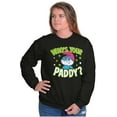 thumbnail image 4 of Funny Papa Smurf Who's Your Paddy Sweatshirt for Men or Women Brisco Brands S, 4 of 6