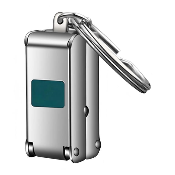 Portable Folding Nail Clipper with Lock, Compact Travel Trimmer for Toenails and Fingernails, Stainless Steel, 35g, 8x5x2cm, Silver