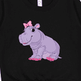 thumbnail image 3 of Inktastic Cute Purple Hippo Toddler Sweatshirt, 3 of 4