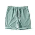 thumbnail image 6 of OSOLU Boys Shorts Solid Color Corduroy Comfortable Knitwear Elastic Waist with Drawstring Everyday Wear Sporty Training Shorts, 6 of 6