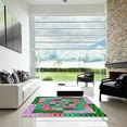 thumbnail image 6 of Ahgly Company Indoor Square Patterned Green Abstract Area Rugs, 8' Square, 6 of 6
